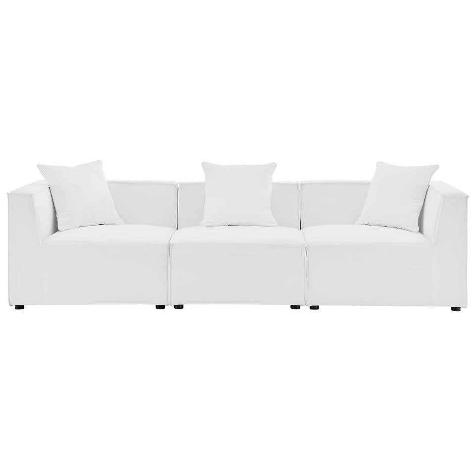 Modway Saybrook Outdoor Patio Upholstered 3-Piece Sectional Sofa - EEI-4379 | Outdoor Sofas, Loveseats & Sectionals | Modishstore - 9