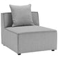Modway Saybrook Outdoor Patio Upholstered 4-Piece Sectional Sofa | Outdoor Sofas, Loveseats & Sectionals | Modishstore-7