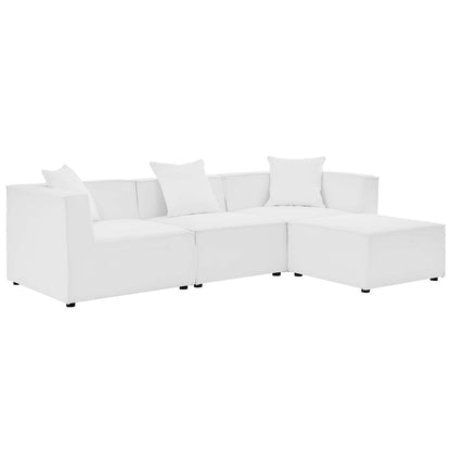 Modway Saybrook Outdoor Patio Upholstered 4-Piece Sectional Sofa - EEI-4380 | Outdoor Sofas, Loveseats & Sectionals | Modishstore - 16