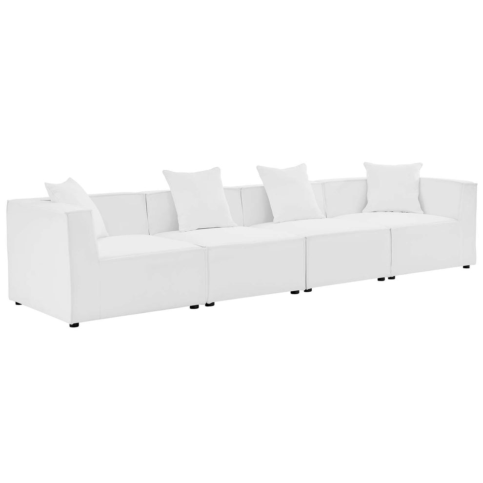 Modway Saybrook Outdoor Patio Upholstered 4-Piece Sectional Sofa - EEI-4381 | Outdoor Sofas, Loveseats & Sectionals | Modishstore - 16