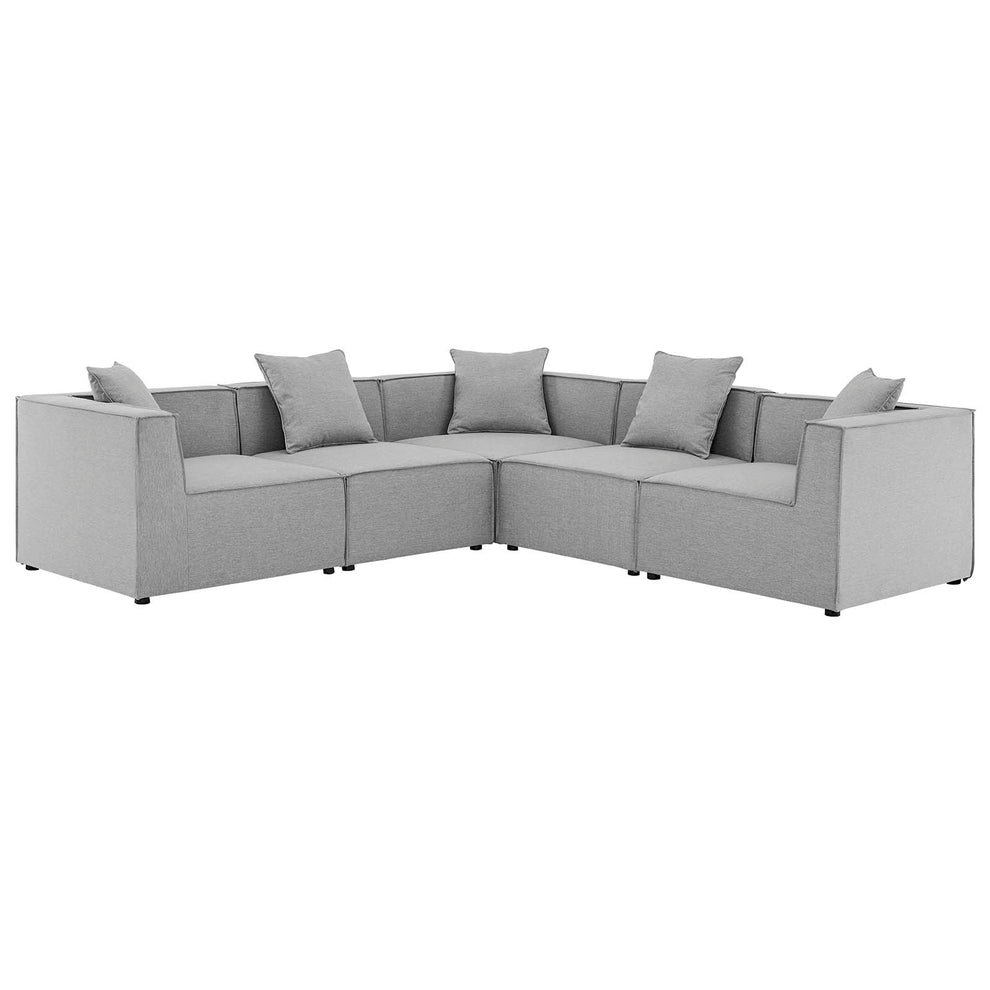 Saybrook Outdoor Patio Upholstered 5-Piece Sectional Sofa By Modway - EEI-4384 | Outdoor Sofas, Loveseats & Sectionals | Modishstore - 2