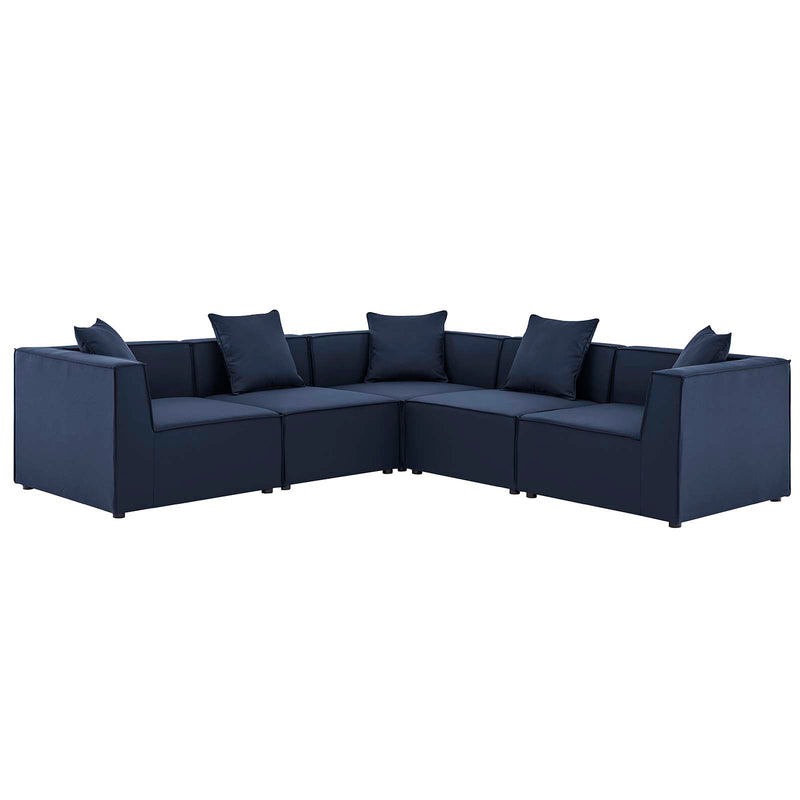 Saybrook Outdoor Patio Upholstered 5-Piece Sectional Sofa By Modway | Outdoor Patio | Modishstore-7