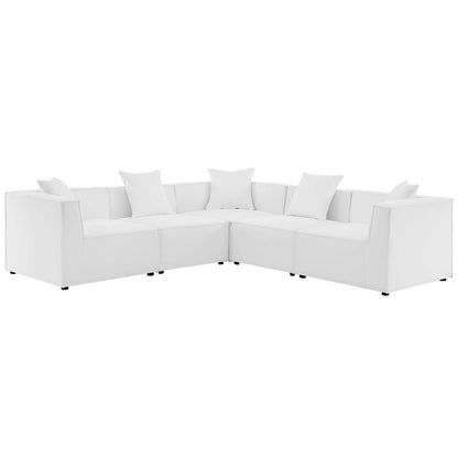 Saybrook Outdoor Patio Upholstered 5-Piece Sectional Sofa By Modway - EEI-4384 | Outdoor Sofas, Loveseats & Sectionals | Modishstore - 12