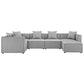 Modway Saybrook Outdoor Patio Upholstered 6-Piece Sectional Sofa | Outdoor Sofas, Loveseats & Sectionals | Modishstore-2