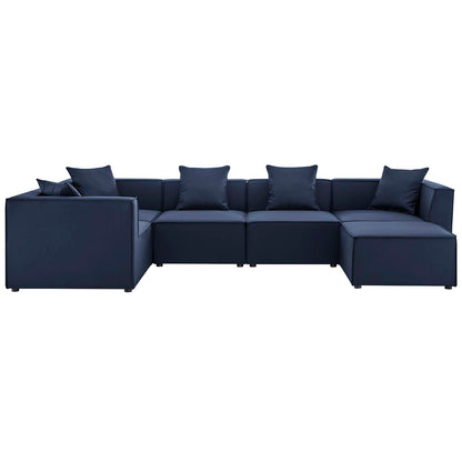 Modway Saybrook Outdoor Patio Upholstered 6-Piece Sectional Sofa - EEI-4386 | Outdoor Sofas, Loveseats & Sectionals | Modishstore - 9