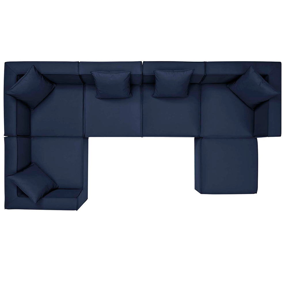 Modway Saybrook Outdoor Patio Upholstered 6-Piece Sectional Sofa - EEI-4386 | Outdoor Sofas, Loveseats & Sectionals | Modishstore - 10