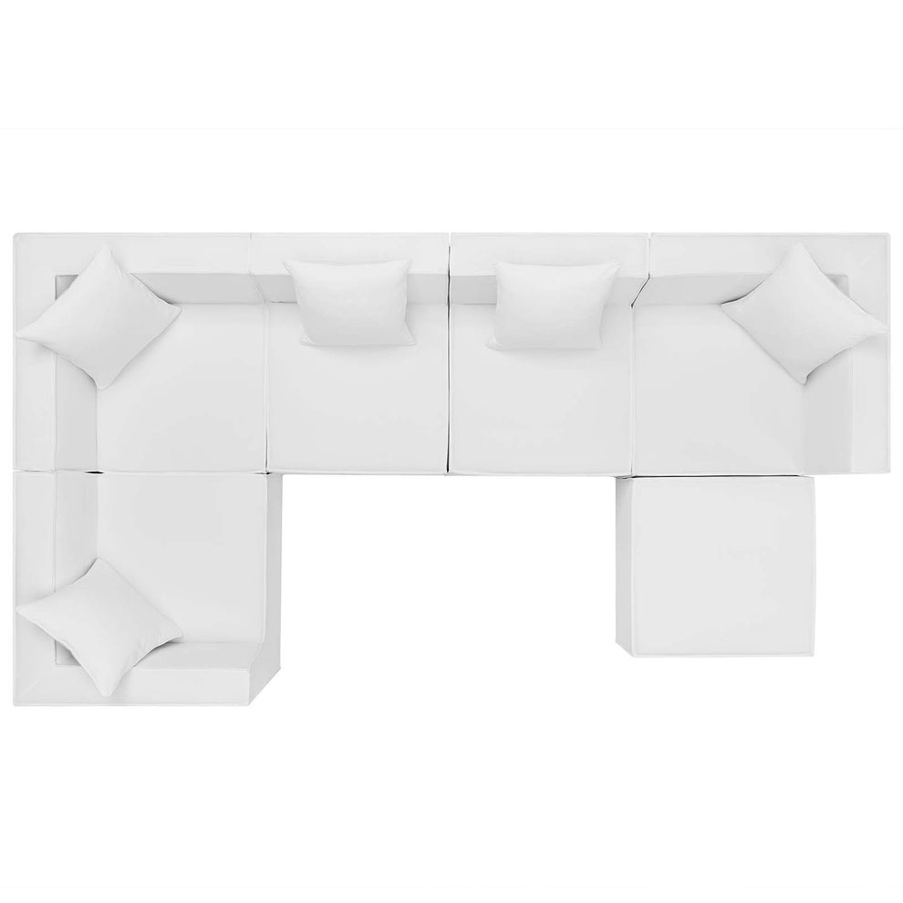 Modway Saybrook Outdoor Patio Upholstered 6-Piece Sectional Sofa - EEI-4386 | Outdoor Sofas, Loveseats & Sectionals | Modishstore - 17