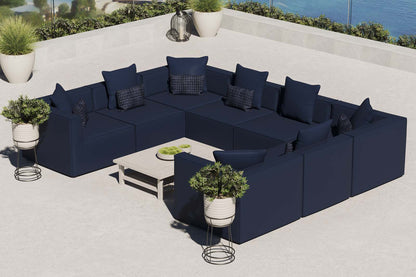 Modway Saybrook Outdoor Patio Upholstered 8-Piece Sectional Sofa |  | Modishstore-10