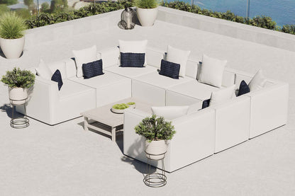 Modway Saybrook Outdoor Patio Upholstered 8-Piece Sectional Sofa |  | Modishstore-12