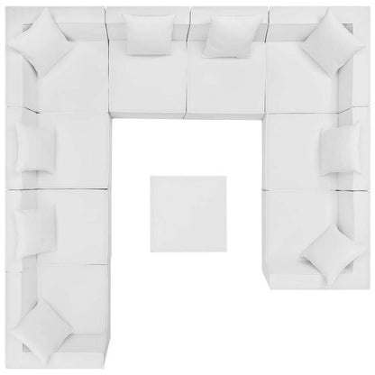 Modway Saybrook Outdoor Patio Upholstered 10-Piece Sectional Sofa - EEI-4389 | Outdoor Sofas, Loveseats & Sectionals | Modishstore - 13