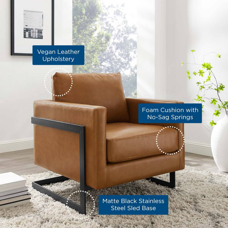 Modway Posse Vegan Leather Accent Chair - EEI-4392 | Accent Chairs | Modishstore - 8