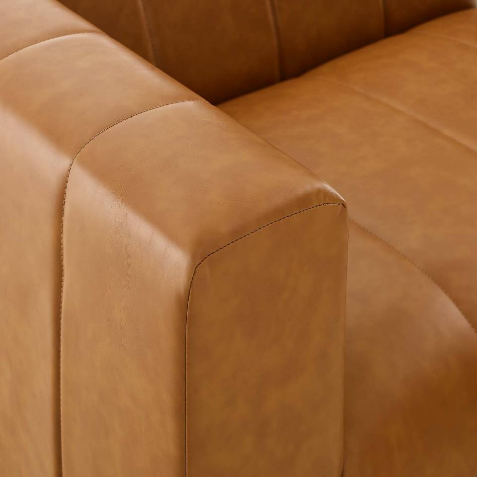 Modway Bartlett Vegan Leather Left-Arm Chair | Armchairs | Modishstore-4