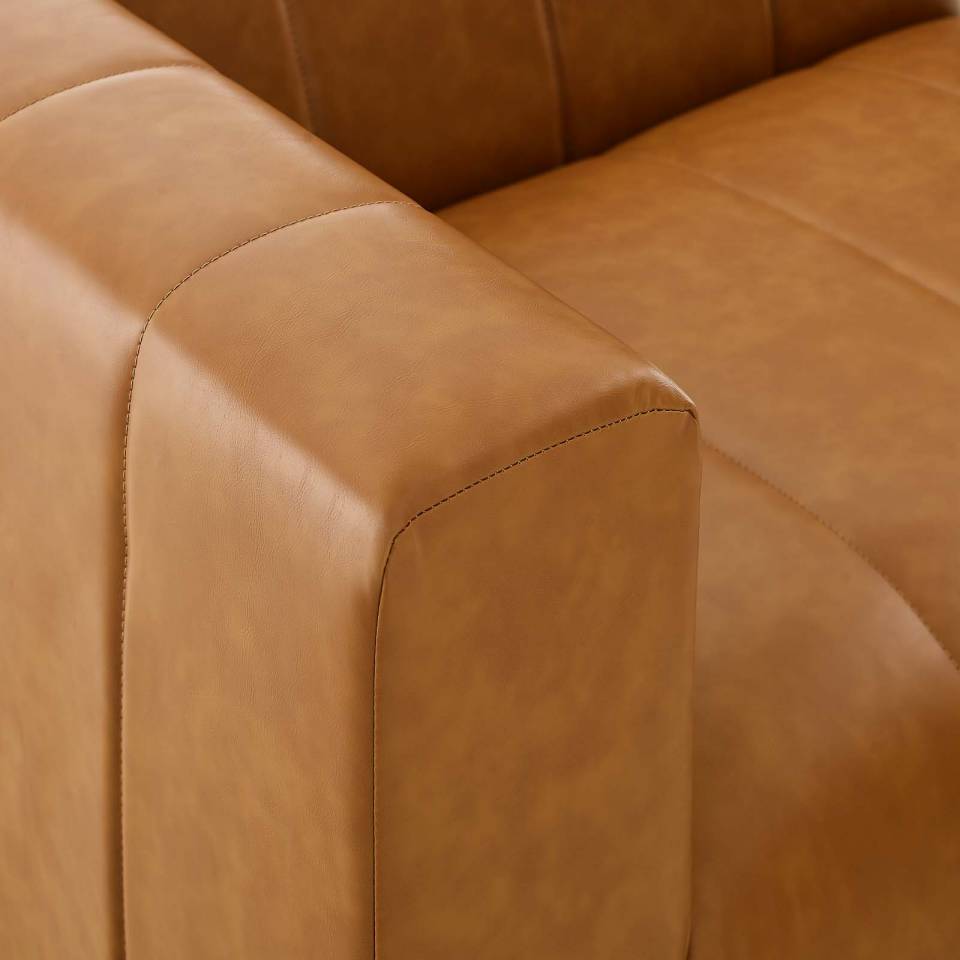 Modway Bartlett Vegan Leather Left-Arm Chair - EEI-4397 | Armchairs | Modishstore - 4
