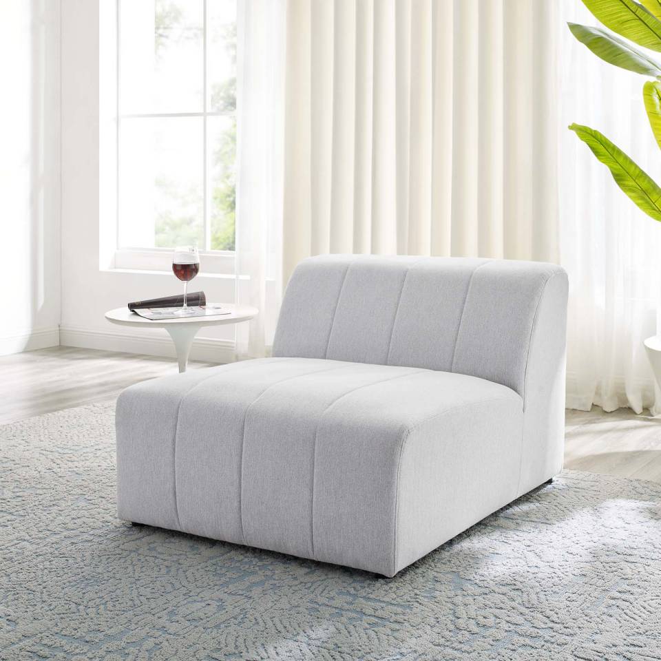 Modway Bartlett Upholstered Fabric Armless Chair - EEI-4398 | Lounge Chairs | Modishstore - 1