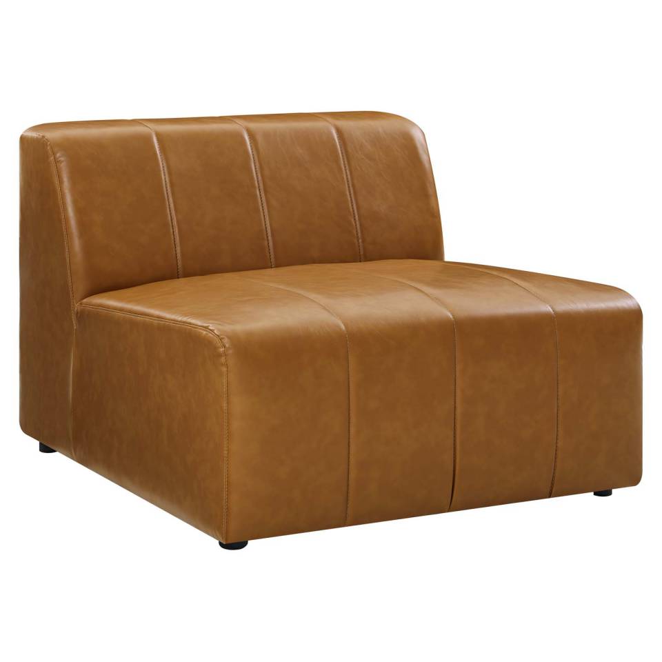 Modway Bartlett Vegan Leather Armless Chair - EEI-4399 | Lounge Chairs | Modishstore - 5