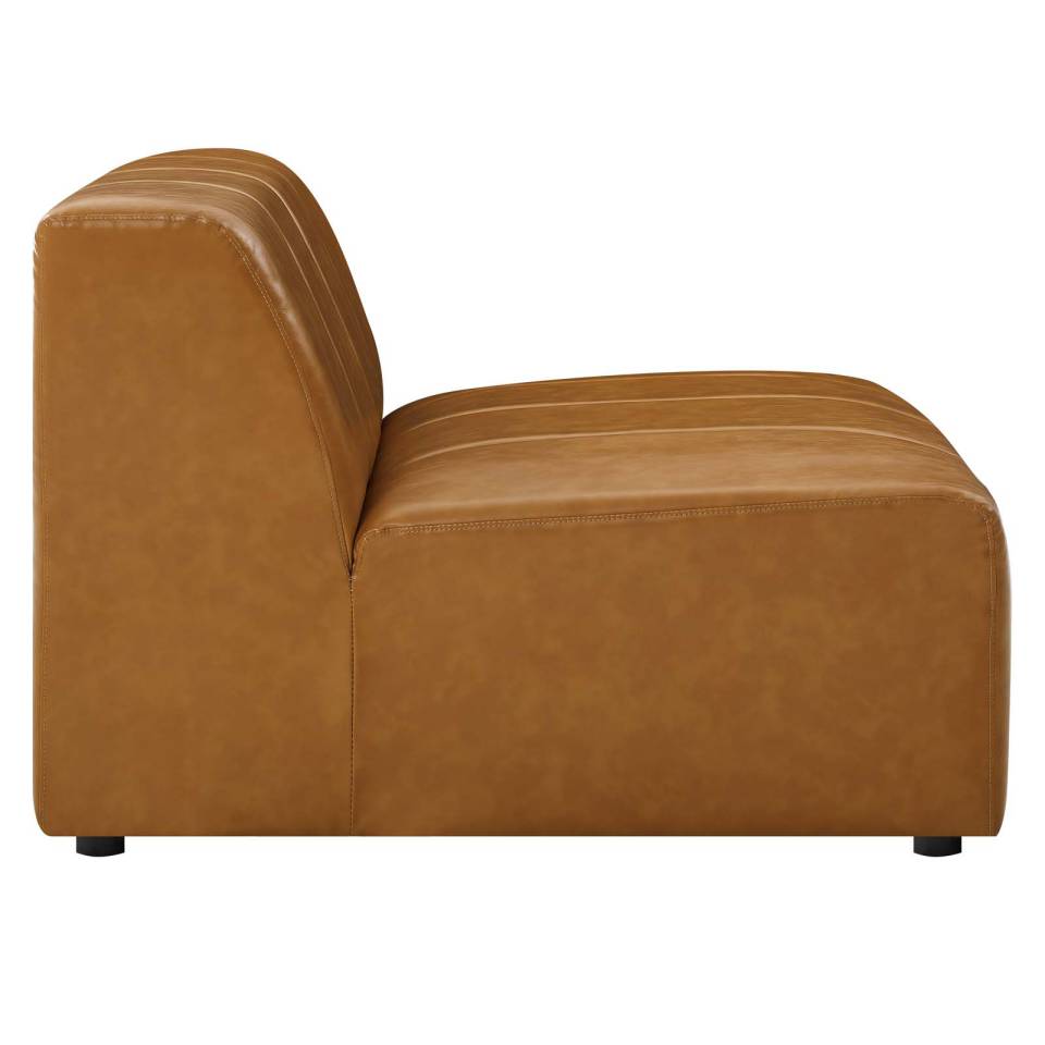 Modway Bartlett Vegan Leather Armless Chair - EEI-4399 | Lounge Chairs | Modishstore - 6