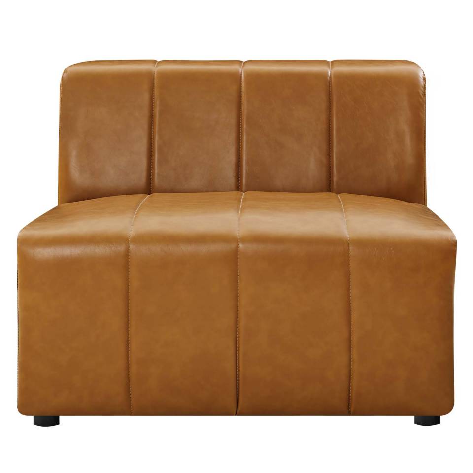 Modway Bartlett Vegan Leather Armless Chair - EEI-4399 | Lounge Chairs | Modishstore - 2