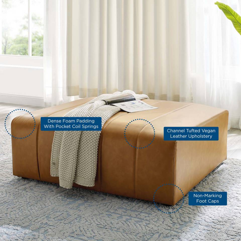 Modway Bartlett Vegan Leather Ottoman - EEI-4401 | Ottomans | Modishstore - 6