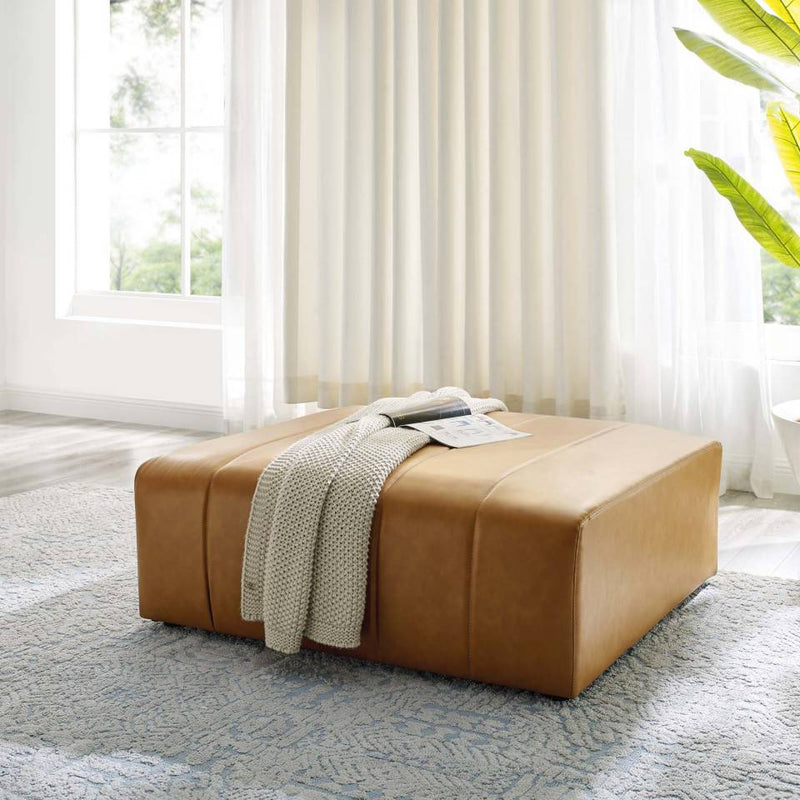 Modway Bartlett Vegan Leather Ottoman - EEI-4401 | Ottomans | Modishstore - 1