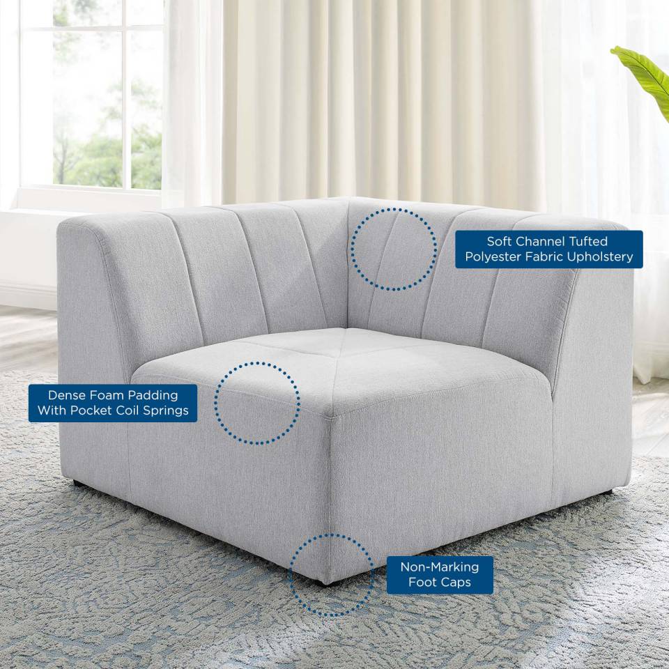 Modway Bartlett Upholstered Fabric Corner Chair | Side Chairs | Modishstore-3