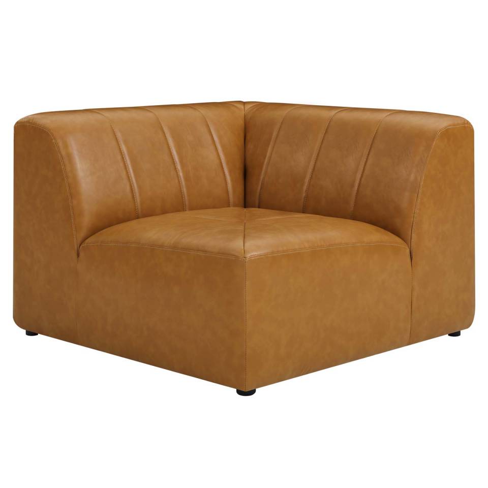 Modway Bartlett Vegan Leather Corner Chair | Side Chairs | Modishstore-4