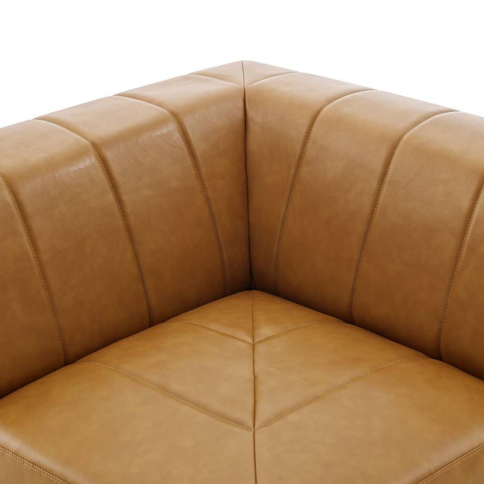 Modway Bartlett Vegan Leather Corner Chair | Side Chairs | Modishstore-2