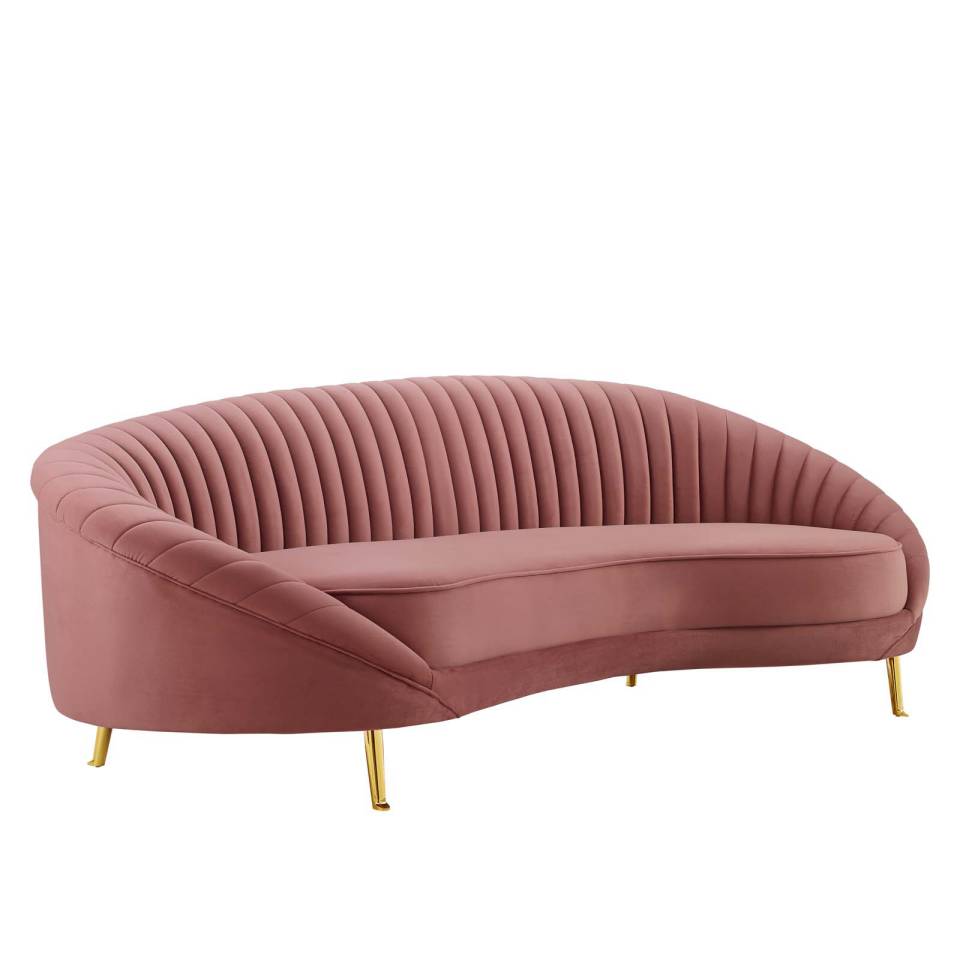 Modway Camber Channel Tufted Performance Velvet Sofa - EEI-4405 | Sofas | Modishstore - 2