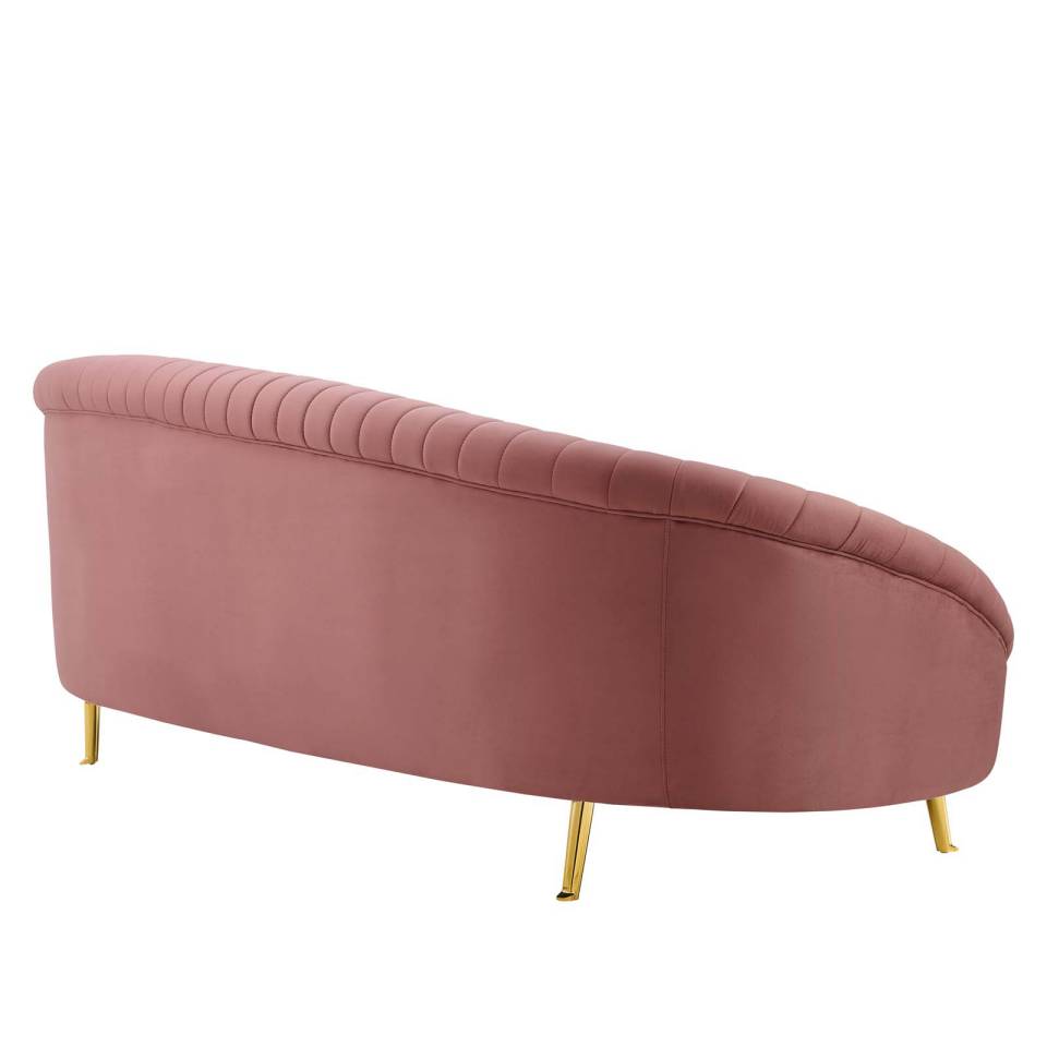 Modway Camber Channel Tufted Performance Velvet Sofa - EEI-4405 | Sofas | Modishstore - 5