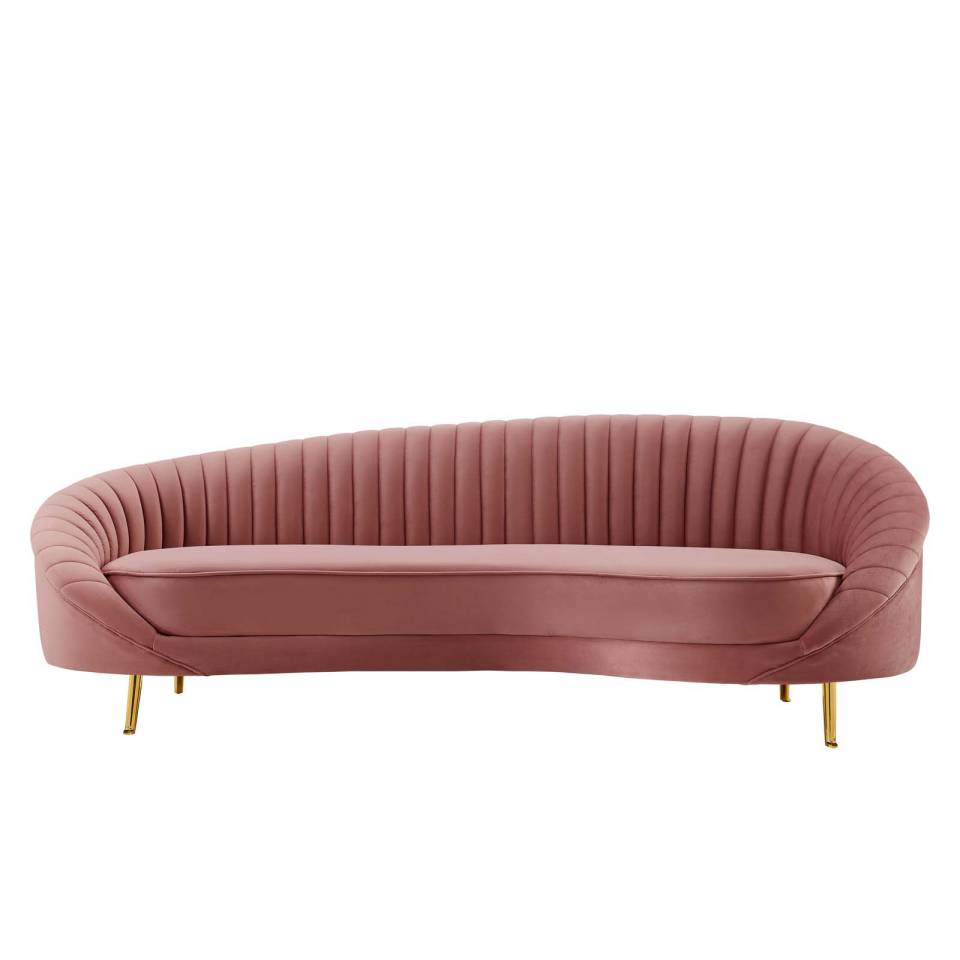 Modway Camber Channel Tufted Performance Velvet Sofa - EEI-4405 | Sofas | Modishstore - 6