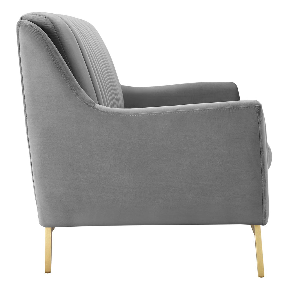 Winsome Channel Tufted Performance Velvet Sofa By Modway - EEI-4407 | Sofas | Modishstore - 2