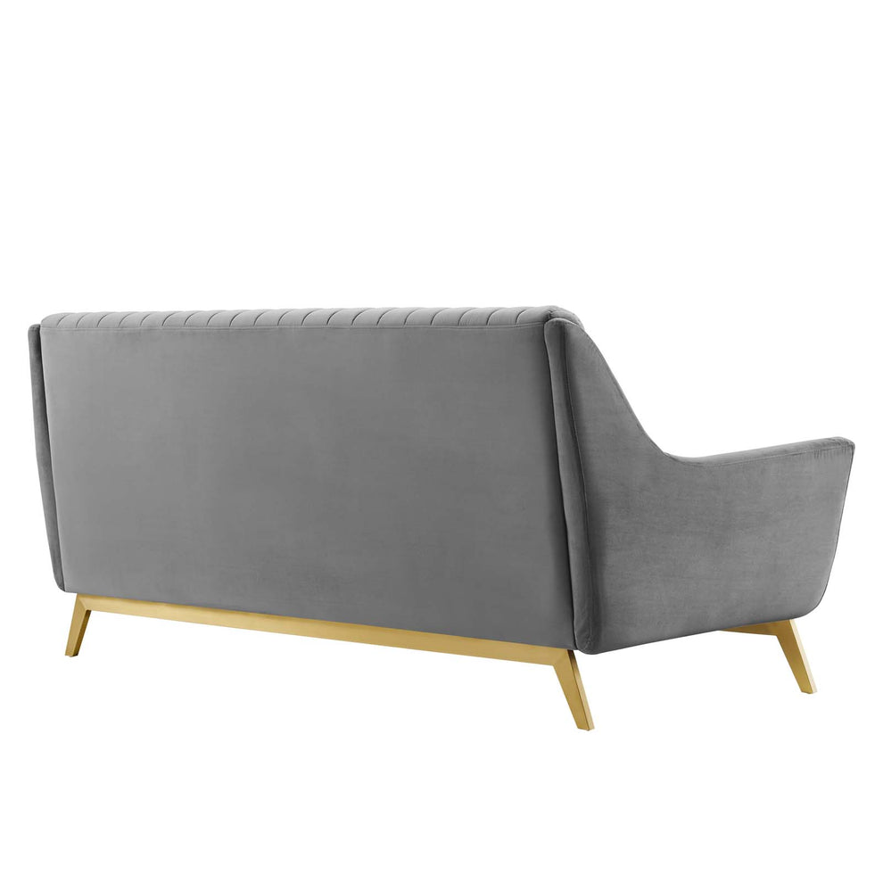Winsome Channel Tufted Performance Velvet Sofa By Modway - EEI-4407 | Sofas | Modishstore - 3