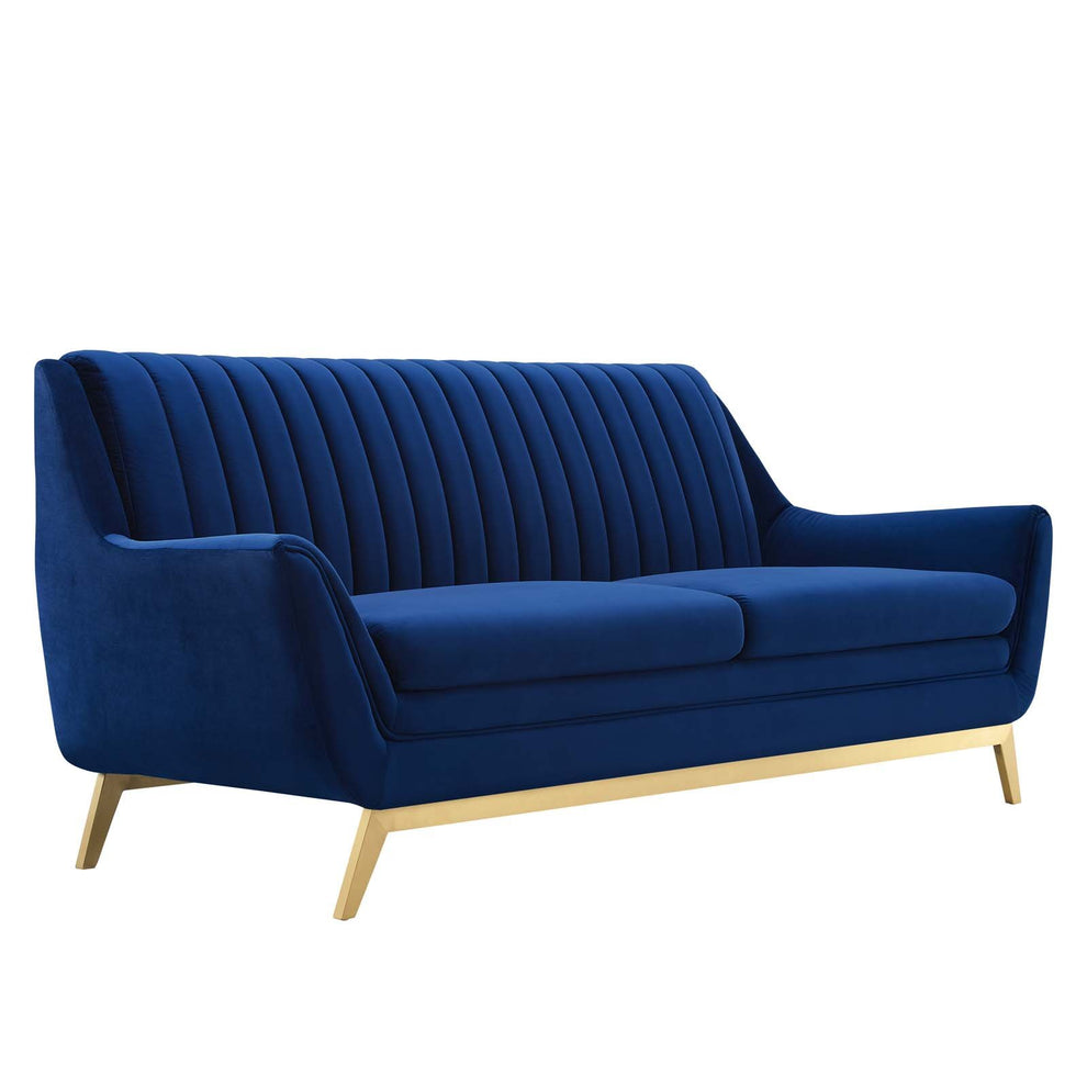 Winsome Channel Tufted Performance Velvet Sofa By Modway - EEI-4407 | Sofas | Modishstore - 6
