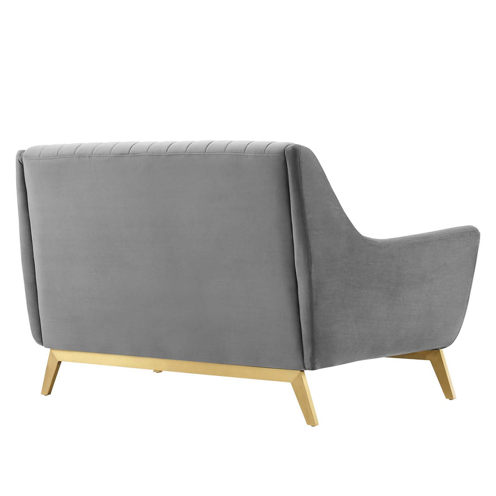 Winsome Channel Tufted Performance Velvet Loveseat By Modway - EEI-4408 | Loveseats | Modishstore - 3