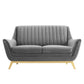 Winsome Channel Tufted Performance Velvet Loveseat By Modway - EEI-4408 | Loveseats | Modishstore - 4