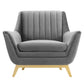 Winsome Channel Tufted Performance Velvet Armchair By Modway - EEI-4409 | Armchairs | Modishstore - 4