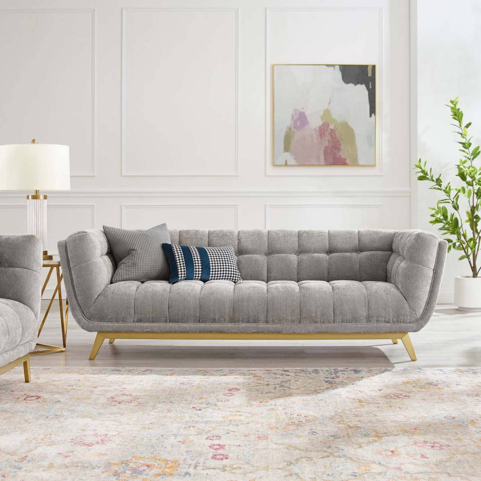 Modway Bestow Crushed Performance Velvet Sofa - EEI-4410 | Sofas | Modishstore - 1