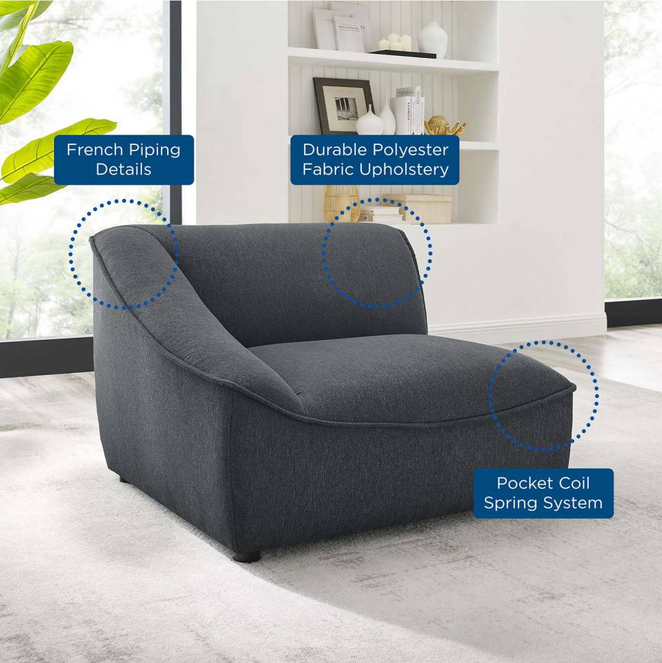 Modway Comprise Left-Arm Sectional Sofa Chair | Sofas | Modishstore-8