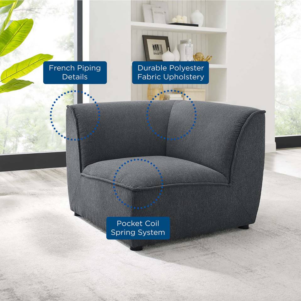 Modway Comprise Corner Sectional Sofa Chair - EEI-4417 | Sectional | Modishstore - 2