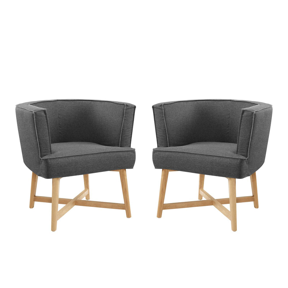 Anders Accent Chair Upholstered Fabric Set of 2 By Modway - EEI-4424 | Sofa Set | Modishstore - 2
