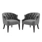 Precept Armchair Performance Velvet Set of 2 By Modway - EEI-4426 | Armchairs | Modishstore - 2