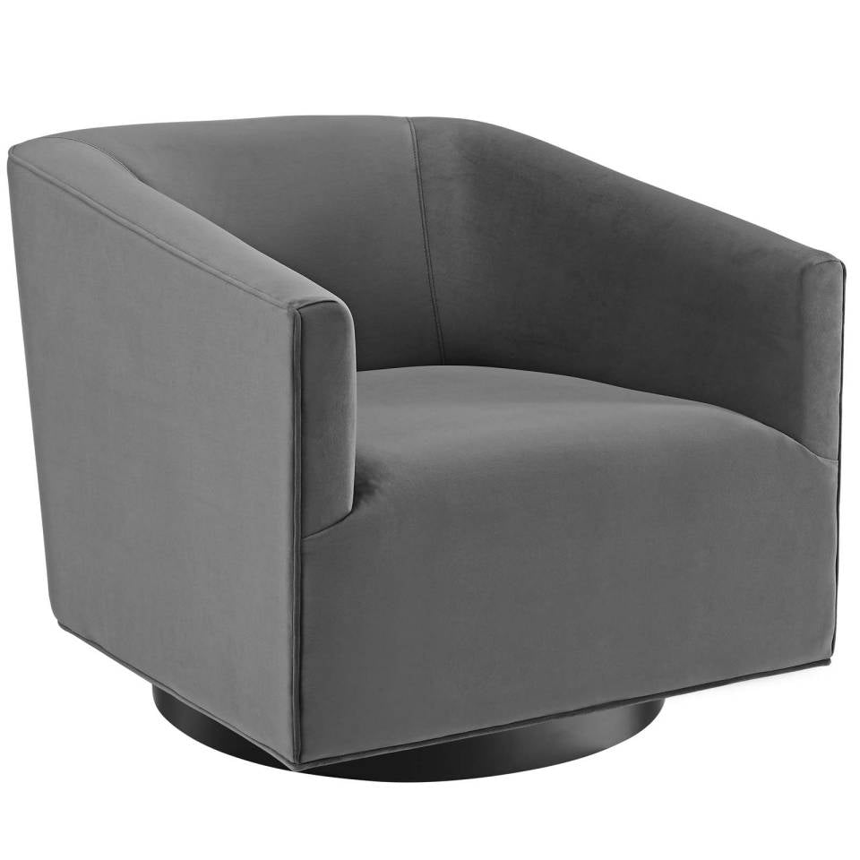 Modway Twist Swivel Chair Performance Velvet Set of 2 - EEI-4427 | Accent Chairs | Modishstore - 3
