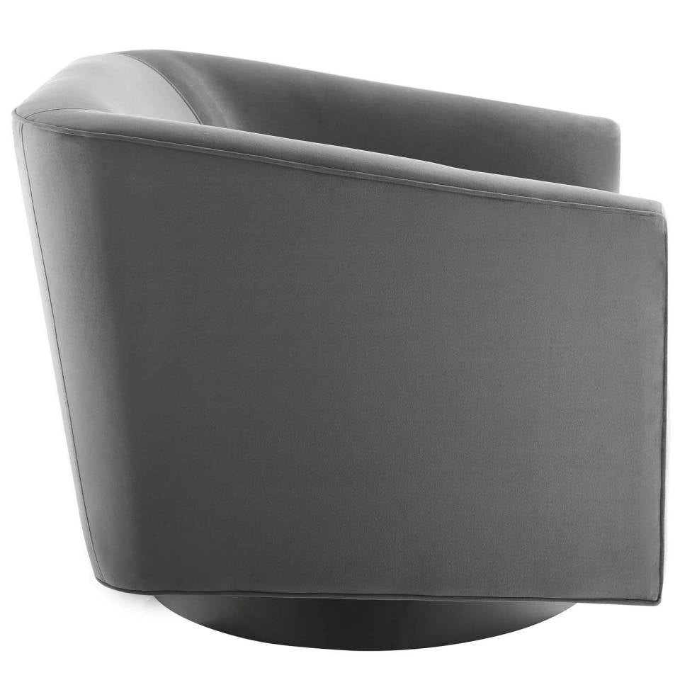 Modway Twist Swivel Chair Performance Velvet Set of 2 - EEI-4427 | Accent Chairs | Modishstore - 4
