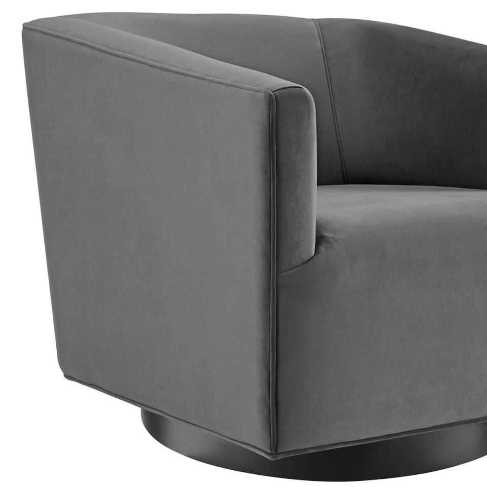 Modway Twist Swivel Chair Performance Velvet Set of 2 - EEI-4427 | Accent Chairs | Modishstore - 7