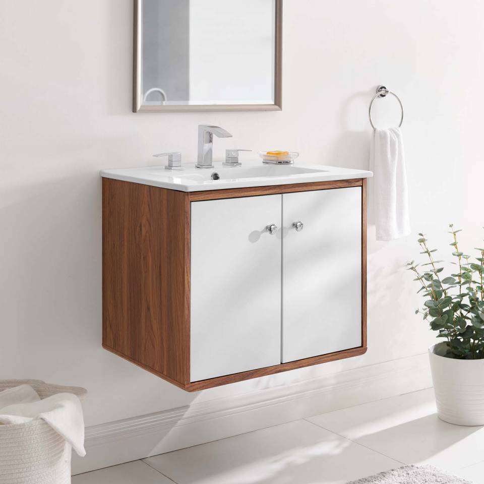 Modway Transmit 24" 	Wall-Mount Bathroom Vanity - EEI-4431 | Bathroom Accessories | Modishstore - 1