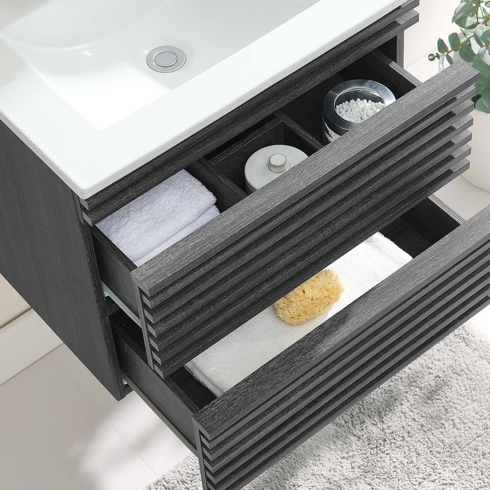 Modway Render 24" Wall-Mount Bathroom Vanity - EEI-4433 | Bathroom Accessories | Modishstore - 11