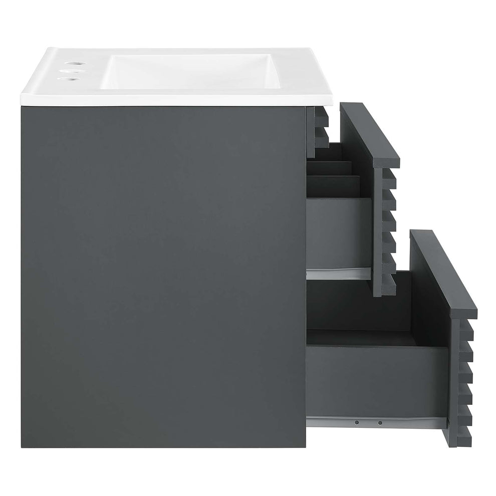 Modway Render 24" Wall-Mount Bathroom Vanity - EEI-4433 | Bathroom Accessories | Modishstore - 23