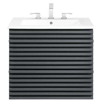 Modway Render 24" Wall-Mount Bathroom Vanity - EEI-4433 | Bathroom Accessories | Modishstore - 25