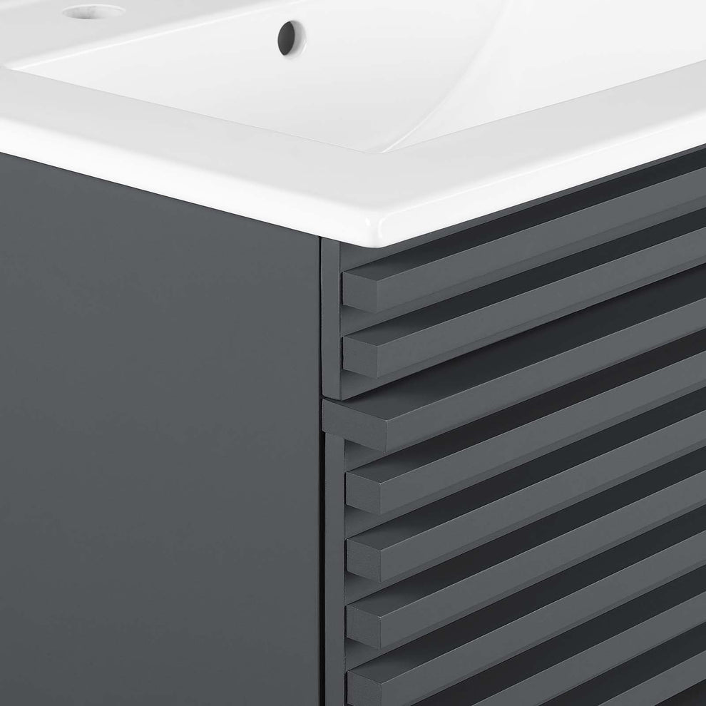 Modway Render 24" Wall-Mount Bathroom Vanity - EEI-4433 | Bathroom Accessories | Modishstore - 20
