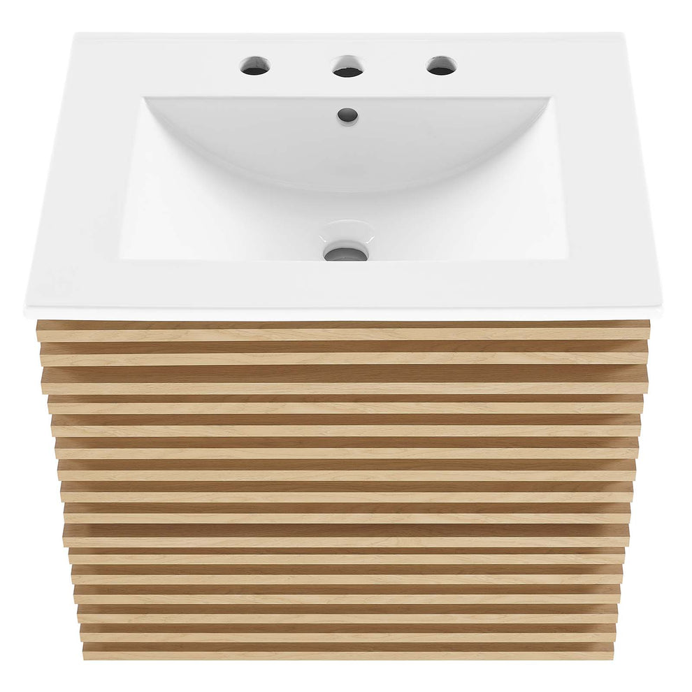 Modway Render 24" Wall-Mount Bathroom Vanity - EEI-4433 | Bathroom Accessories | Modishstore - 30