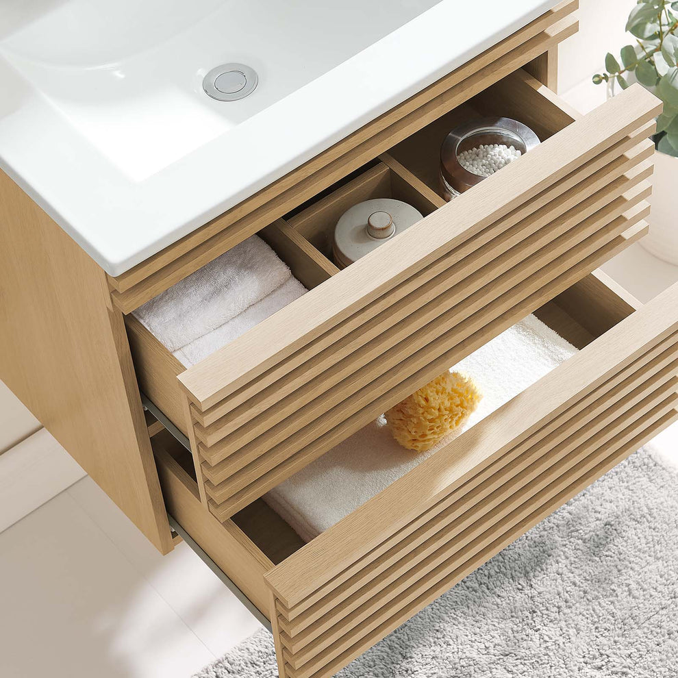 Modway Render 24" Wall-Mount Bathroom Vanity - EEI-4433 | Bathroom Accessories | Modishstore - 27